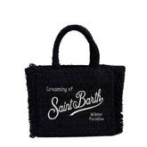 Borsa a mano SAINT BARTH COLETTE TWEED - Nero 00207I